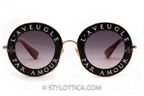 lunettes de soleil gucci l aveugle par amour|Lunettes de soleil L'aveugle par amour .